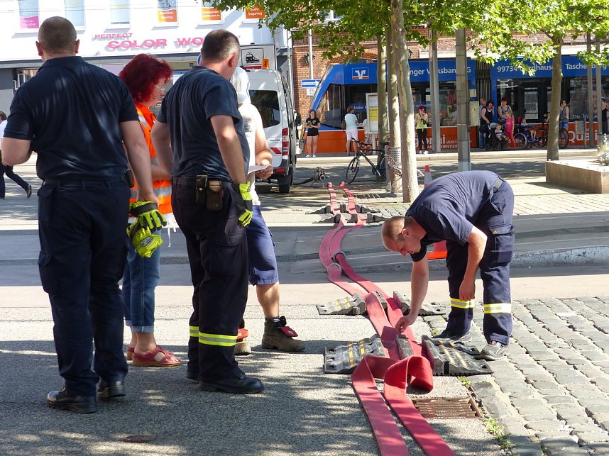 Lok-Spektakel im Bahnhof Nordhausen - zweimal eine "01"
