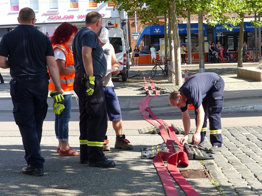 Lok-Spektakel im Bahnhof Nordhausen - zweimal eine "01"