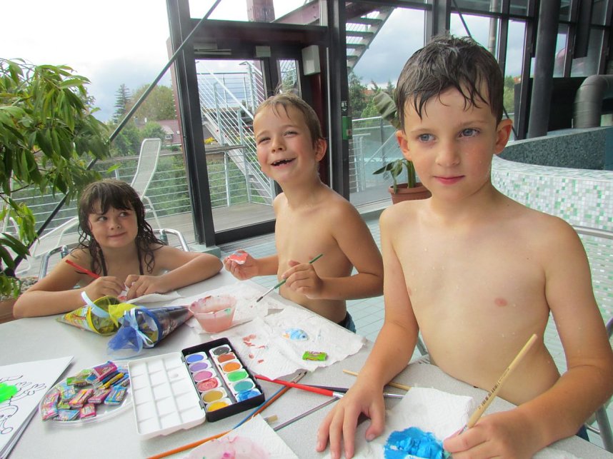 Das macht Spa&szlig;: Schulanfangsparty im Badehaus