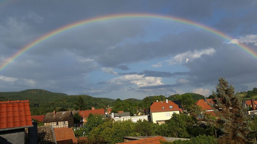 Regenbogen &uuml;ber dem S&uuml;dharz