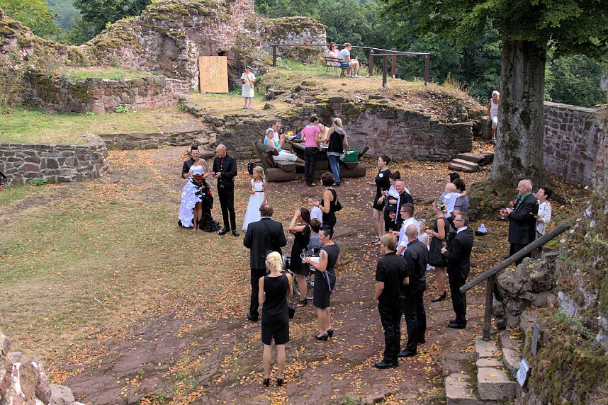 Hochzeit auf der Burgruine Hohnstein