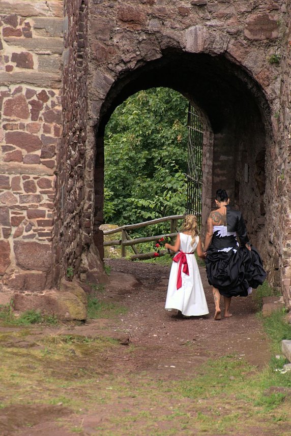 Hochzeit auf der Burgruine Hohnstein