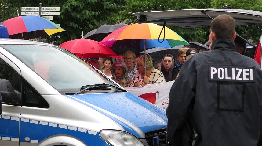 Zwei Kundgebungen in Nordhausen