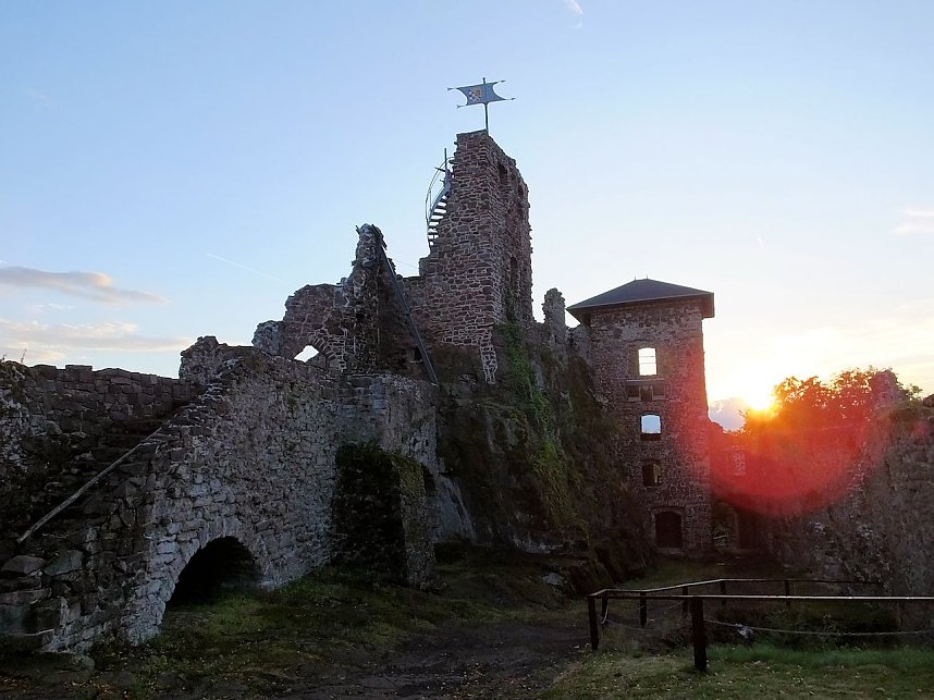 Zu Besuch auf der Burgruine Hohnstein