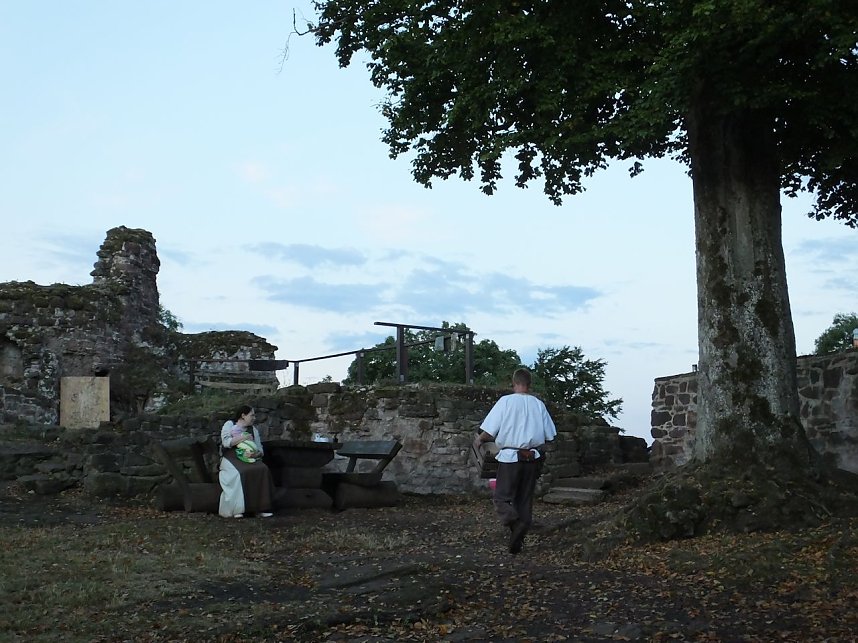 Zu Besuch auf der Burgruine Hohnstein