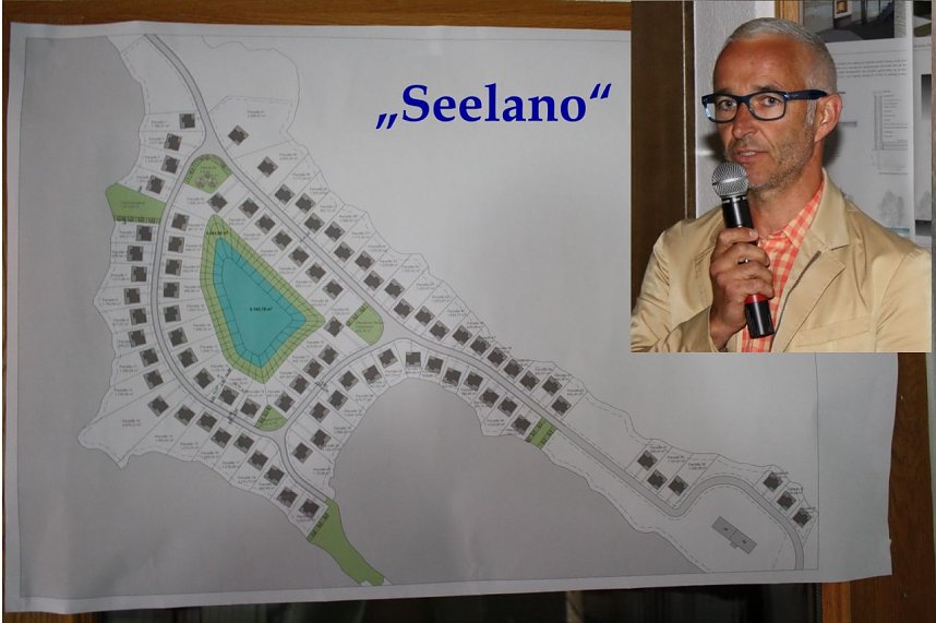 Sportliches Sommerfest: Axel Heck erl&auml;utert Seelano-Projekt