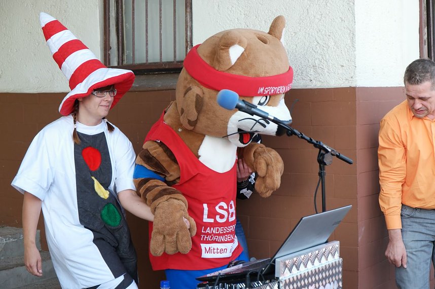 Schulanfangsaktion 2015 auf dem Hohekreuzsportplatz in Nordhausen