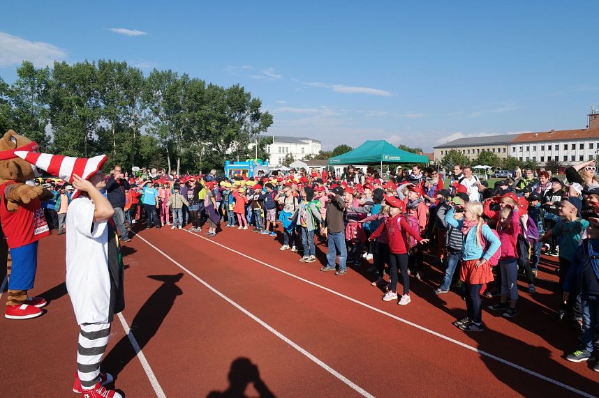 Schulanfangsaktion 2015 auf dem Hohekreuzsportplatz in Nordhausen