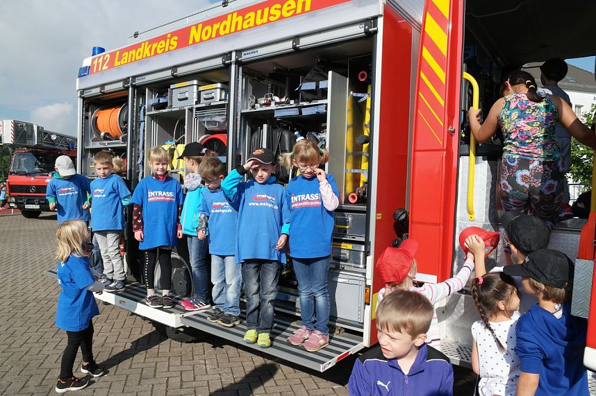 Schulanfangsaktion 2015 auf dem Hohekreuzsportplatz in Nordhausen