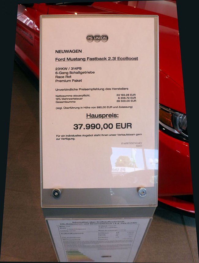 Der Mustang in Nordhausen