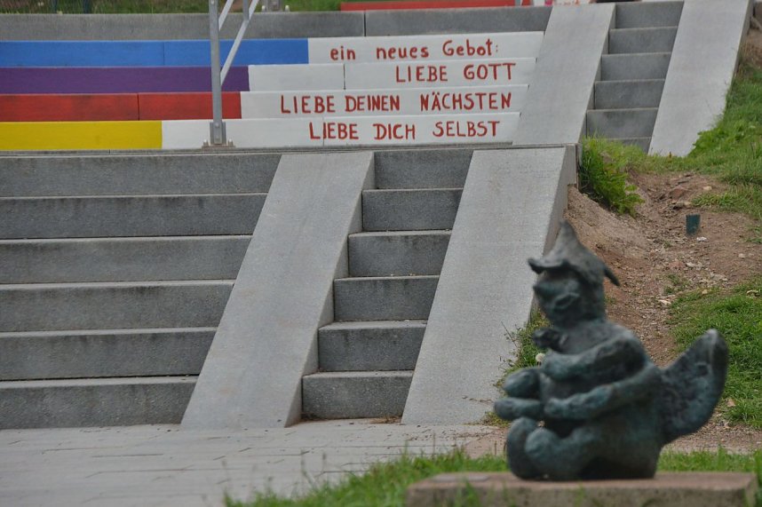 Treppenk&auml;ferfest an der Frauenbergtreppe
