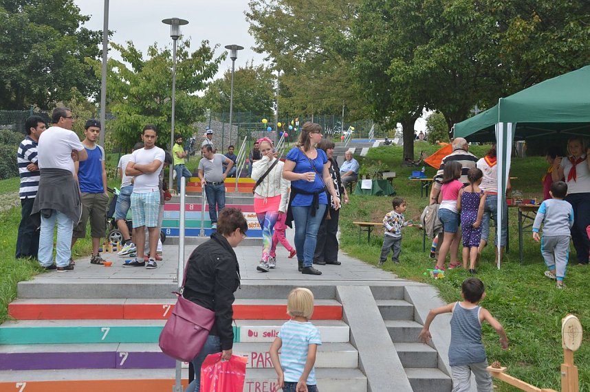 Treppenk&auml;ferfest an der Frauenbergtreppe
