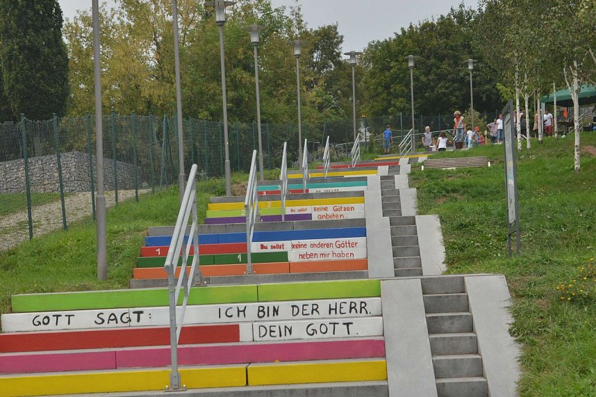 Treppenk&auml;ferfest an der Frauenbergtreppe