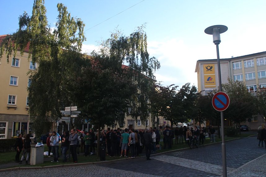 Demonstration und Gegendemonstration in Nordhausen