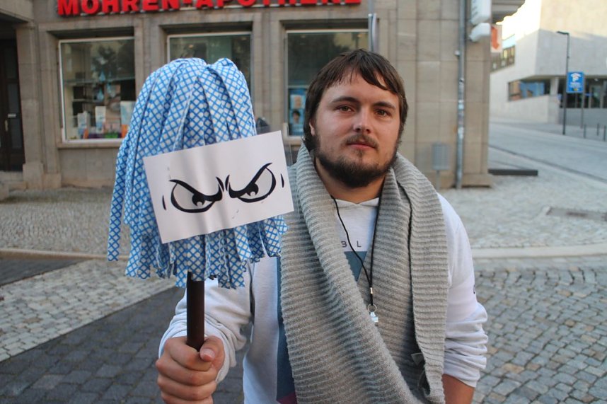 Demonstration und Gegendemonstration in Nordhausen