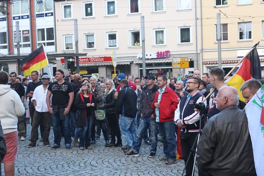 Demonstration und Gegendemonstration in Nordhausen