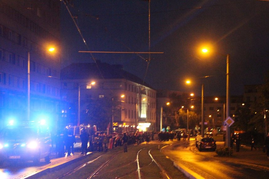 Demonstration und Gegendemonstration in Nordhausen