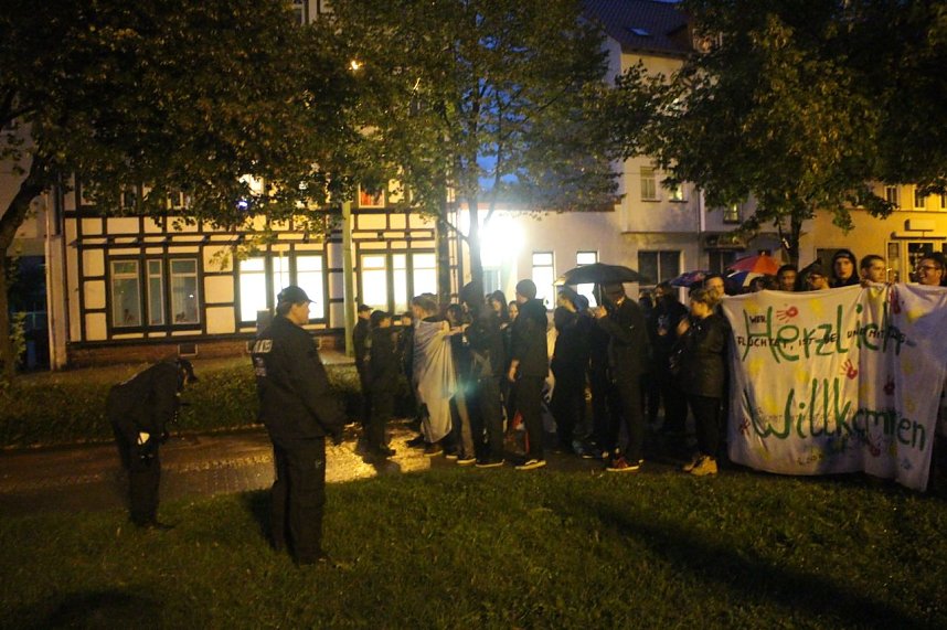 Demonstration und Gegendemonstration in Nordhausen