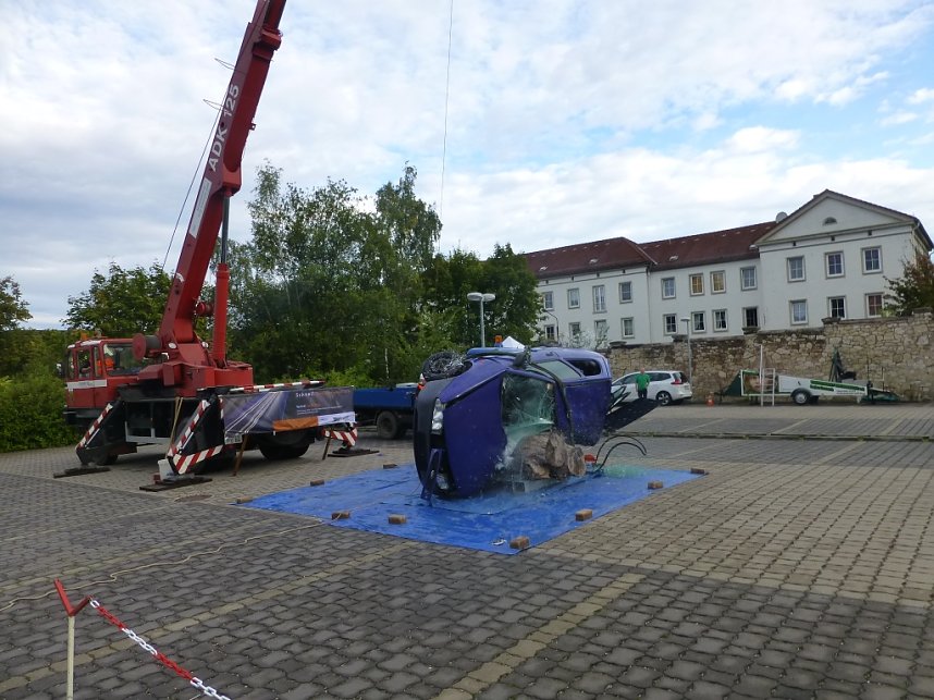 Aktion junge Fahrer an der Morgenr&ouml;te in Nordhausen