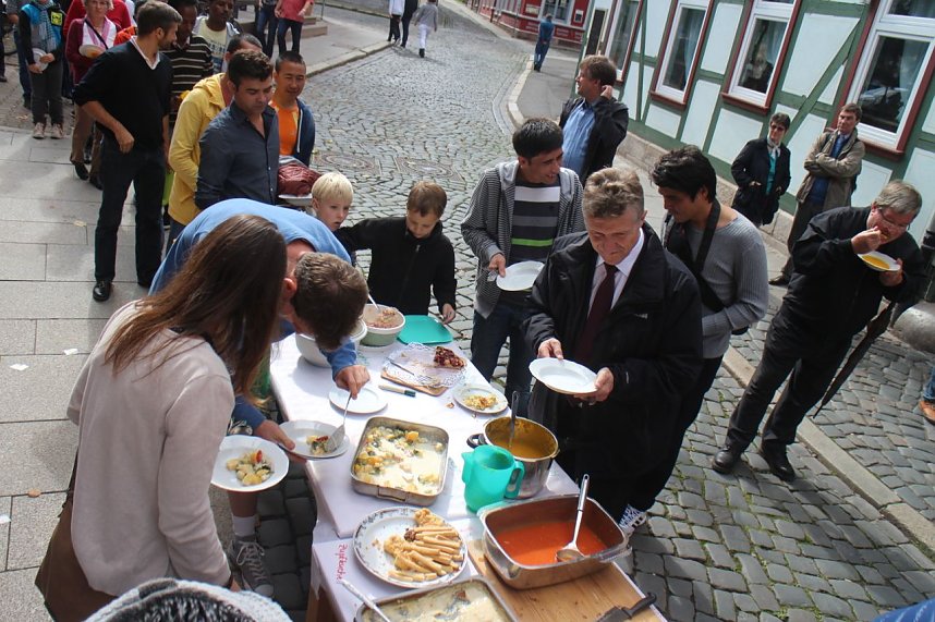 Essen der Kulturen in der Kurzen Meile