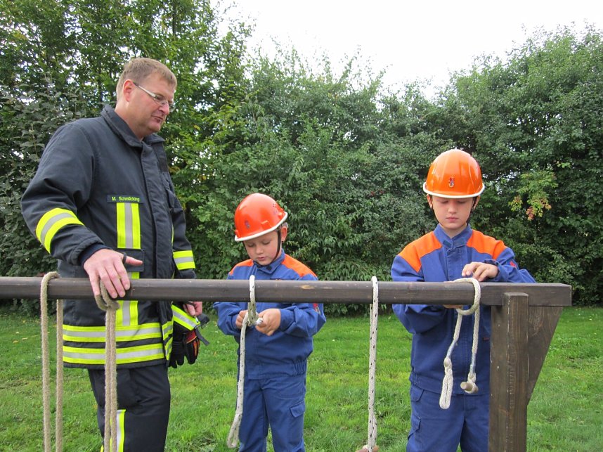 Retten will gelernt sein - in Bleicherode konnte der Feuerwehr-Nachwuchs zeigen was er gelernt hat