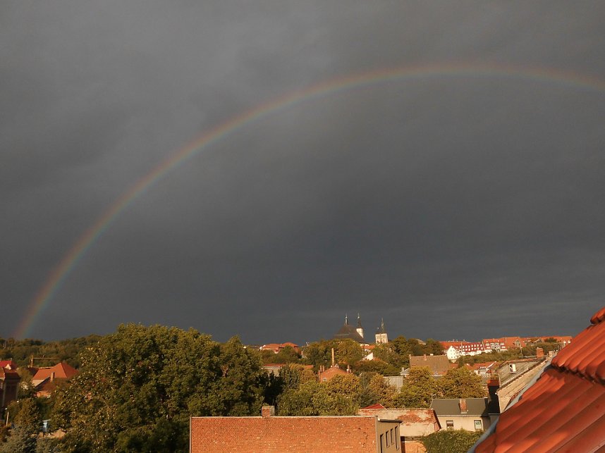 Regenbogen &uuml;ber Nordhausen
