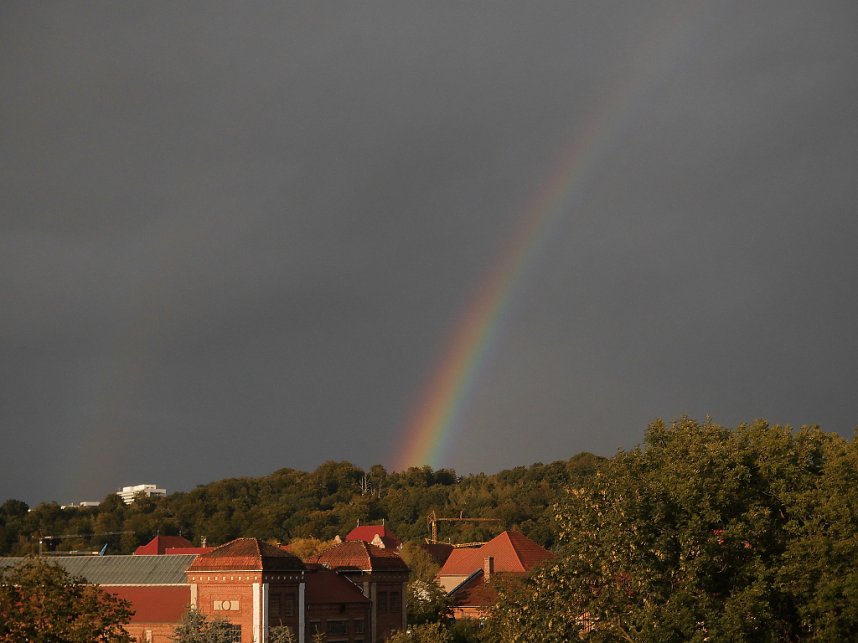 Regenbogen &uuml;ber Nordhausen