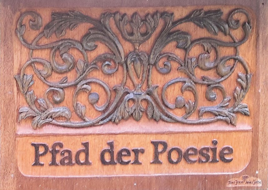 Pfad der Poesie im Park Hohenrode