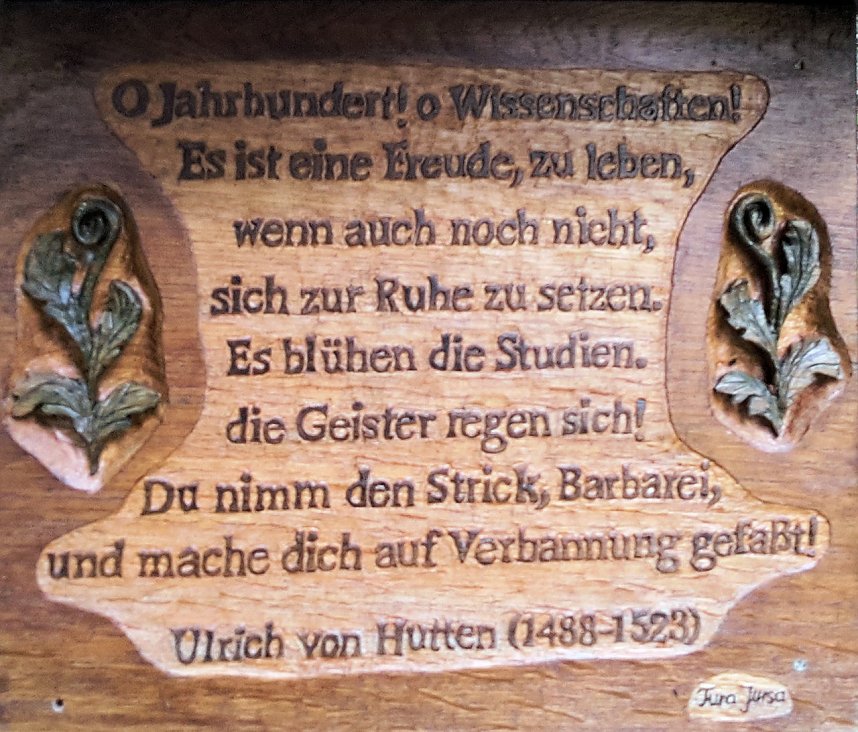 Pfad der Poesie im Park Hohenrode