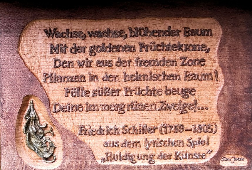 Pfad der Poesie im Park Hohenrode