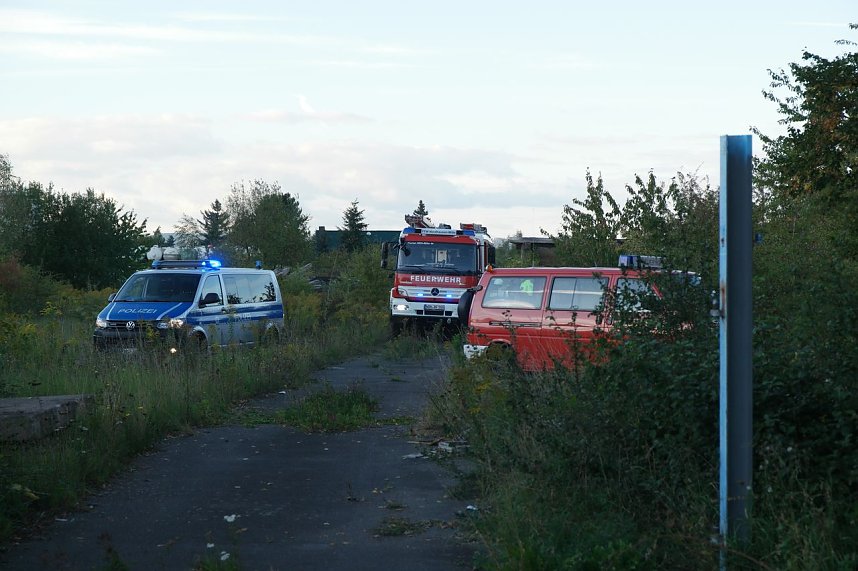 Brand in alter Lagerhalleq