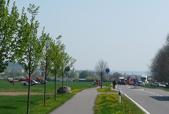 Unfall bei Sch&ouml;nfeld