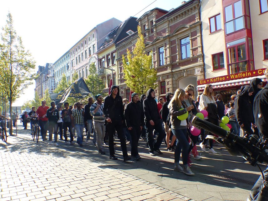 Zwei Demos in Nordhausen