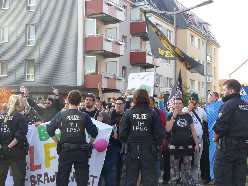 Zwei Demos in Nordhausen