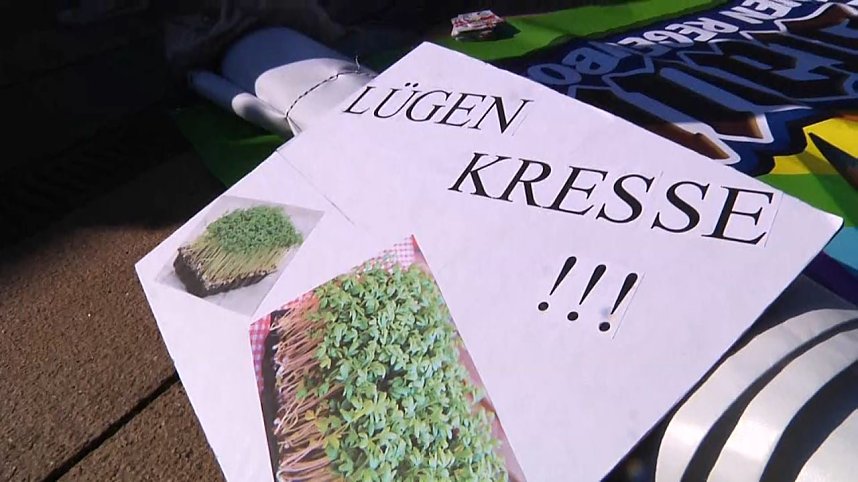 Demonstration und Gegendemonstration in Nordhausen