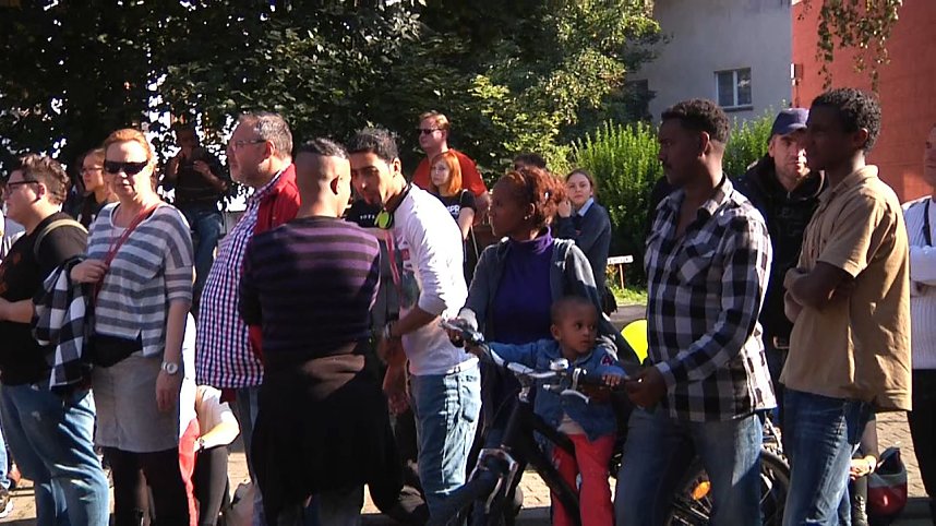 Demonstration und Gegendemonstration in Nordhausen