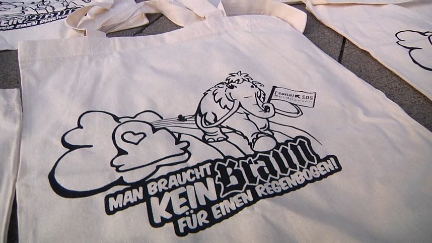 Demonstration und Gegendemonstration in Nordhausen