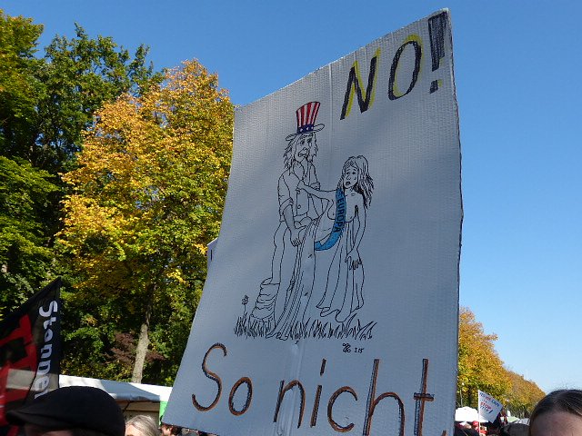 Demo gegen TTIP