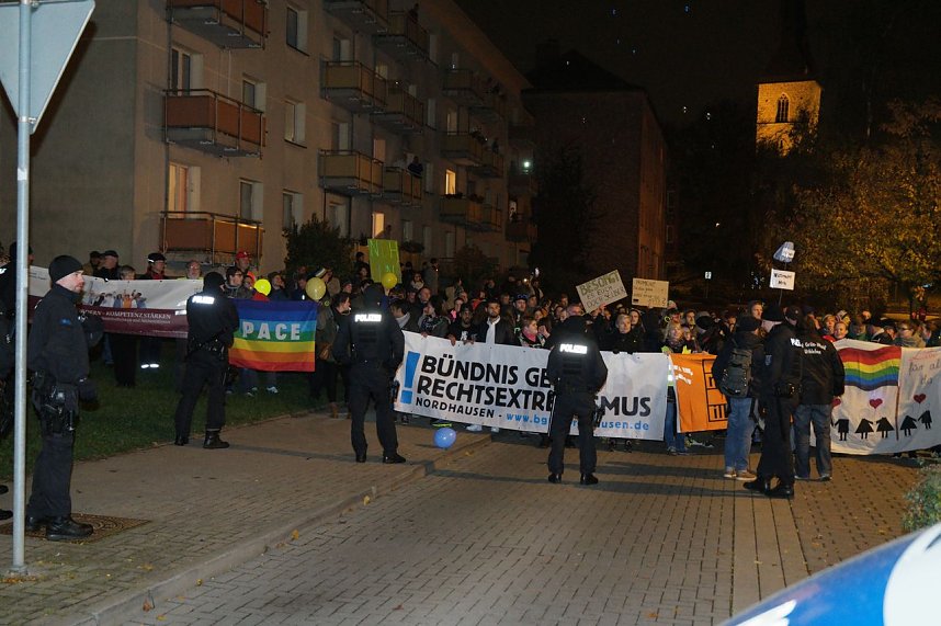 Zwei Demos in Nordhausen