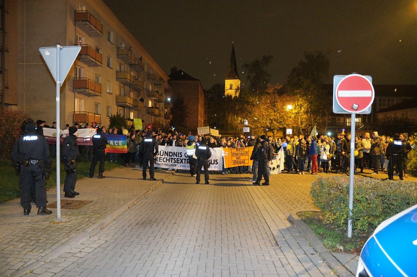 Zwei Demos in Nordhausen