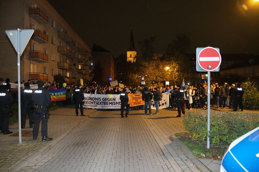 Zwei Demos in Nordhausen