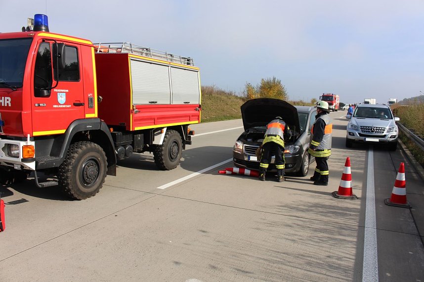 Zwei Unf&auml;lle auf der A 38