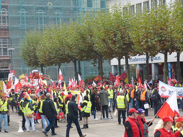 Demonstranten machten Druck