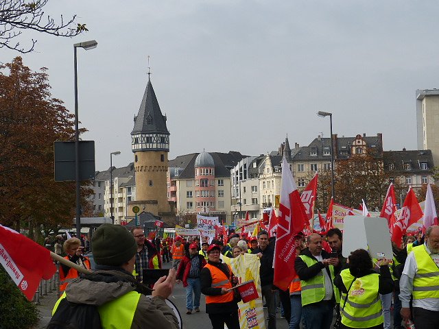 Demonstranten machten Druck