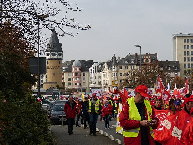 Demonstranten machten Druck