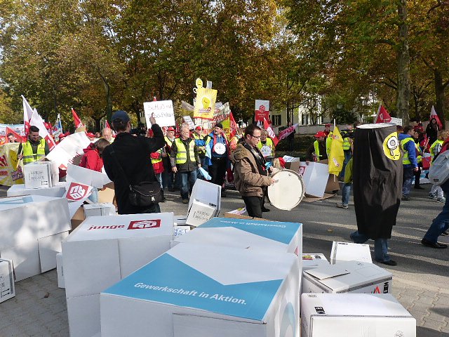Demonstranten machten Druck