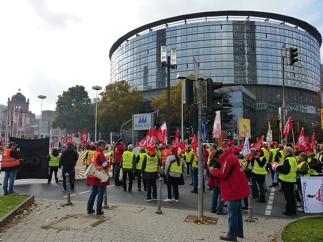 Demonstranten machten Druck