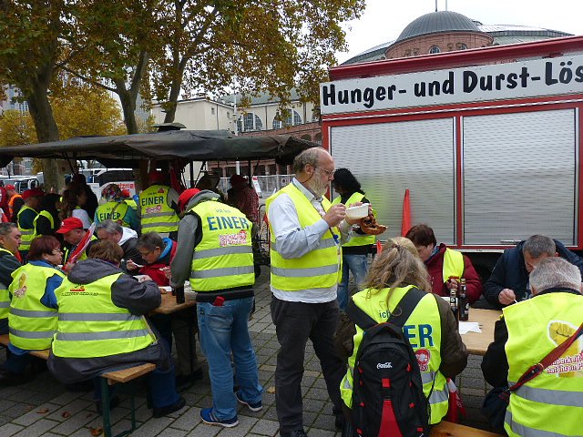 Demonstranten machten Druck