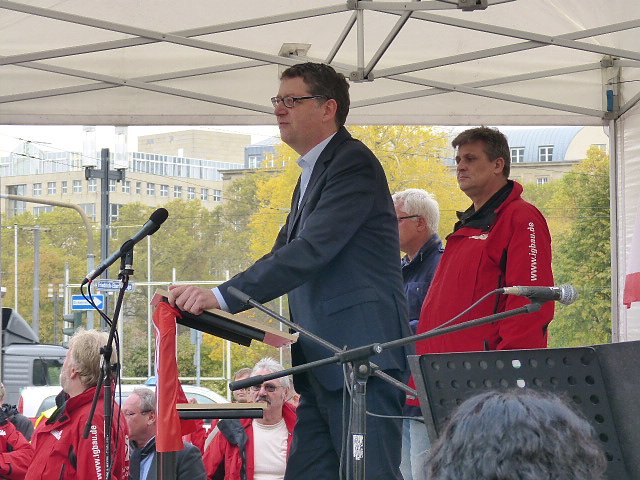 Demonstranten machten Druck