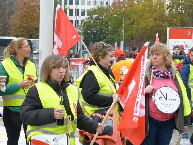 Demonstranten machten Druck